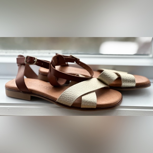 Brand new sandals made in Spain - size 37 fits small - Picture 2 of 3